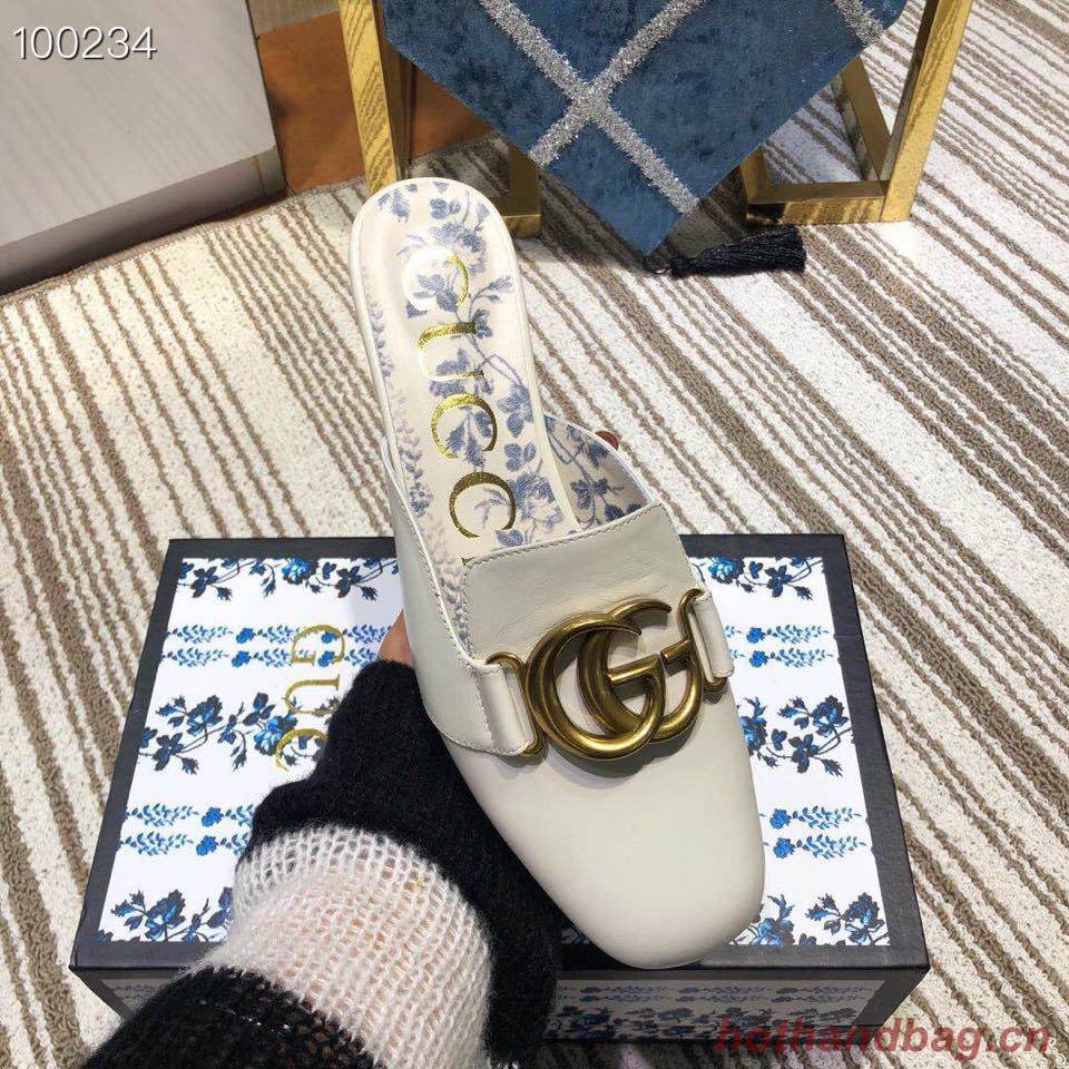 Gucci Princetown leather slipper GG1457BL-3