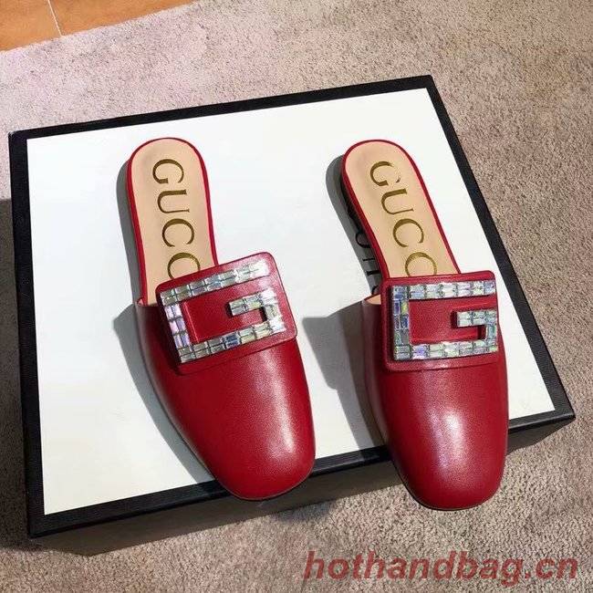 Gucci slide with crystal G GG1472BL-2