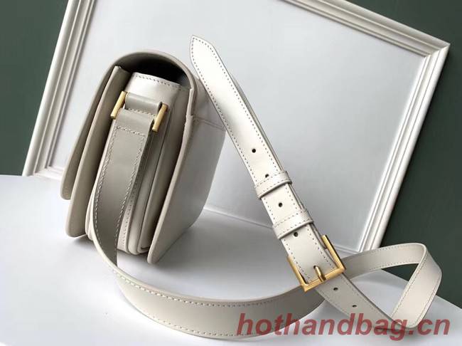 SAINT LAURENT leather shoulder bag 36966 white