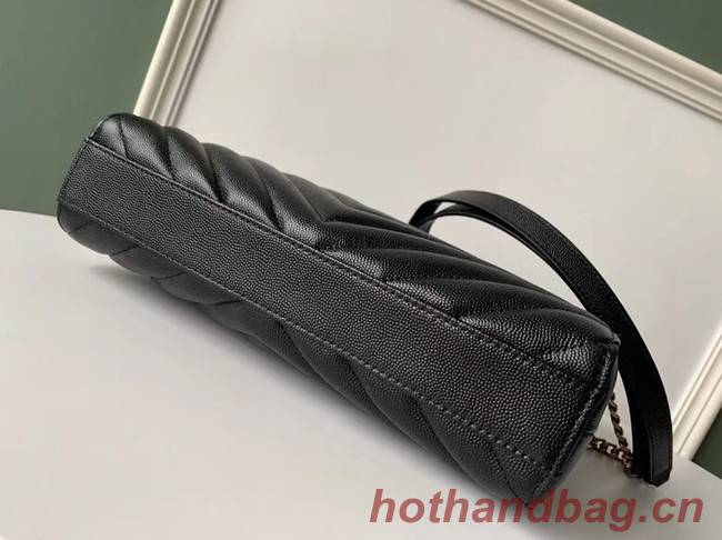 SAINT LAURENT leather shoulder bag 392742 black