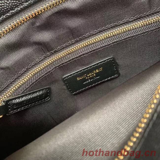 SAINT LAURENT leather shoulder bag 392742 black