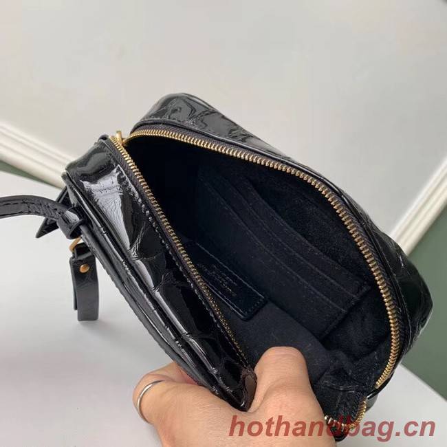 SAINT LAURENT leather shoulder bag 536650 black