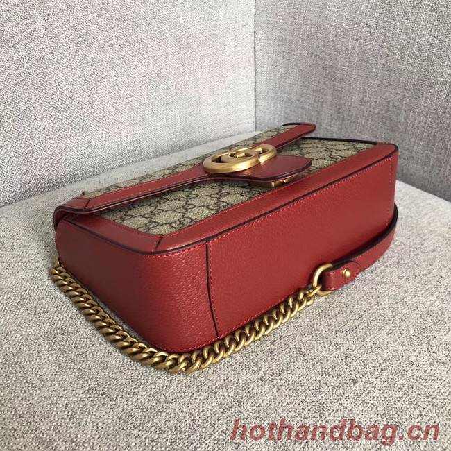 Gucci Ophidia GG Supreme small shoulder bag 443497 red