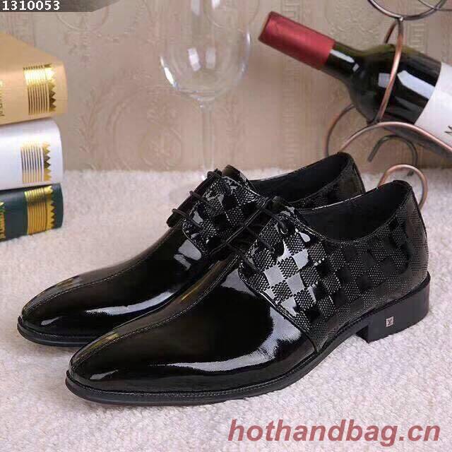 Louis Vuitton Calfskin Leather Men Casual Shoes LV4265 Black