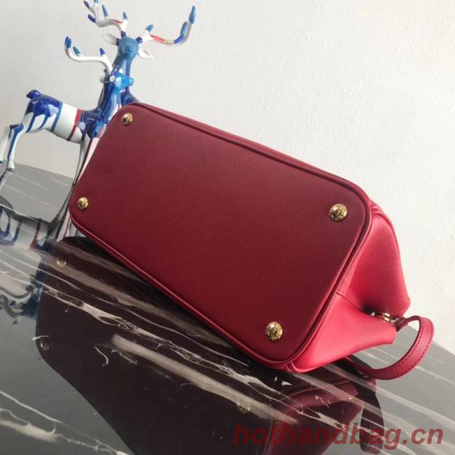 Prada Saffiano original Leather Tote Bag 1BA1801 red