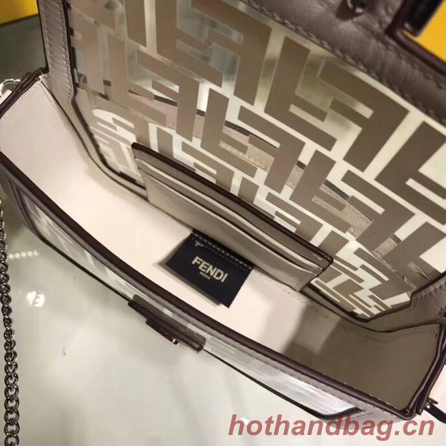 Fendi BAGUETTE MINI PU tote bag 8BS017 white