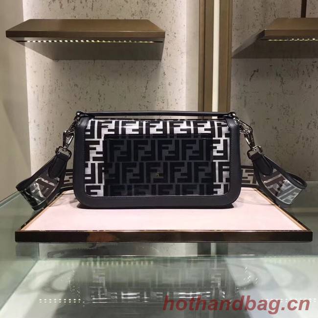 Fendi BAGUETTE MINI PU tote bag 8BS018 black