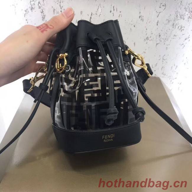 Fendi MON TRESOR PU Mini Handbag 8BS010 black