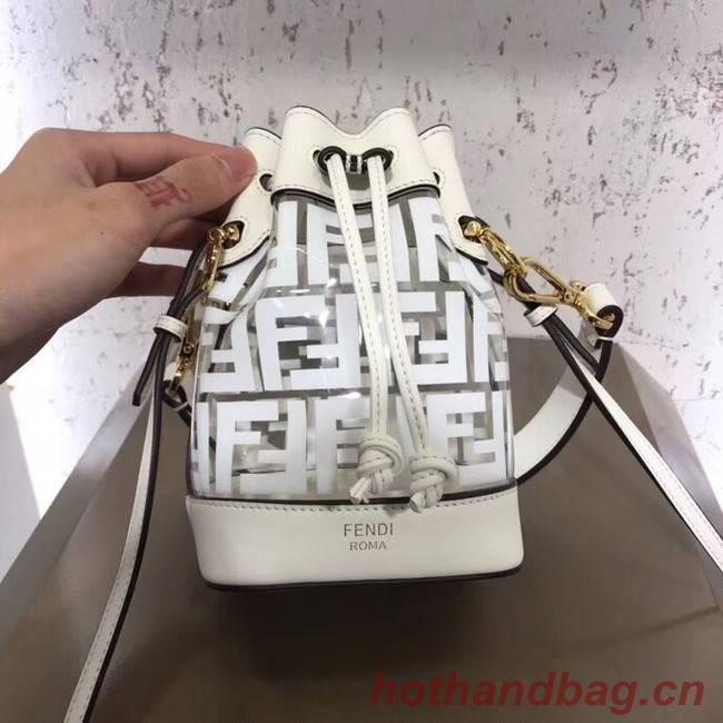 Fendi MON TRESOR PU Mini Handbag 8BS010 white