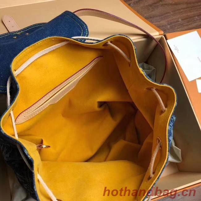 Louis Vuitton Denim Backpack M44460 blue