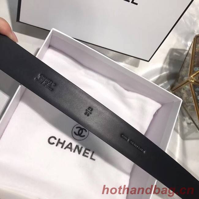 Chanel Calf Leather Belt Wide with 30mm 56589