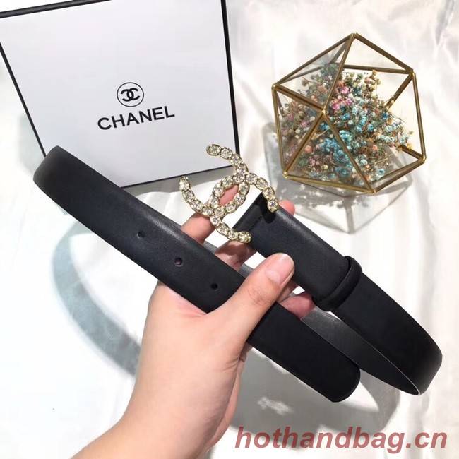 Chanel Calf Leather Belt Wide with 30mm 56590