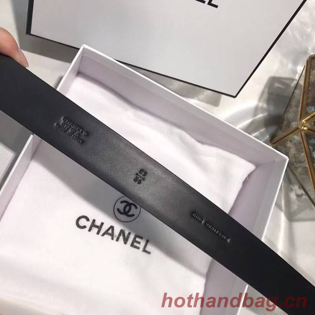 Chanel Calf Leather Belt Wide with 30mm 56590