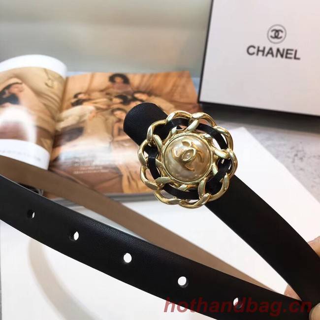 Chanel Calf Leather Belt Wide with 20mm 56611