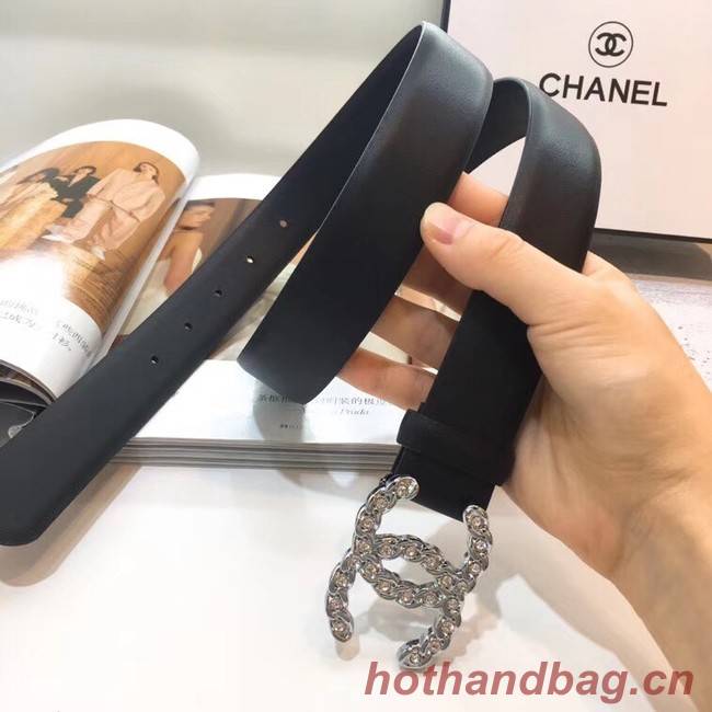 Chanel Calf Leather Belt Wide with 25mm 56605