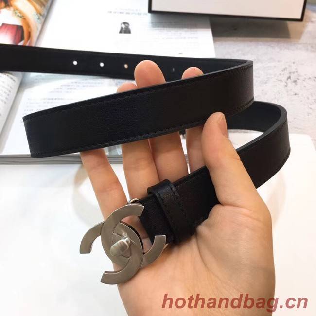 Chanel Calf Leather Belt Wide with 25mm 56605