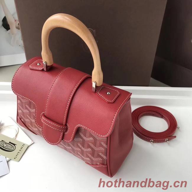 Goyard Calfskin Leather Mini Tote Bag 9955 Red