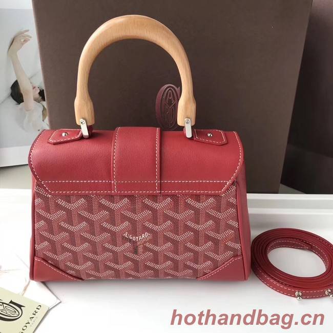 Goyard Calfskin Leather Mini Tote Bag 9955 Red