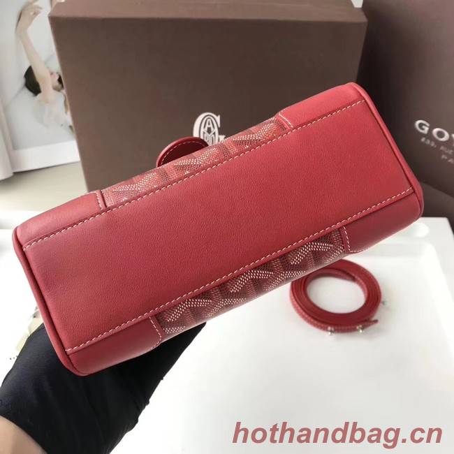 Goyard Calfskin Leather Mini Tote Bag 9955 Red