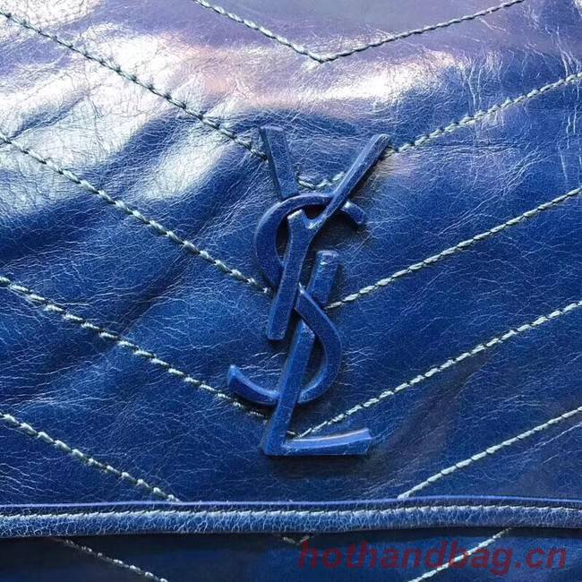 SAINT LAURENT Medium Niki leather shoulder bag 61060 blue