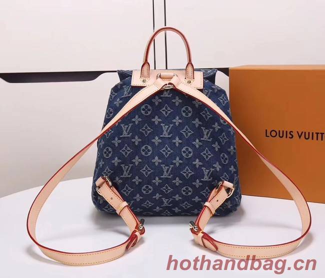 Louis Vuitton Denim Backpack M44460 blue