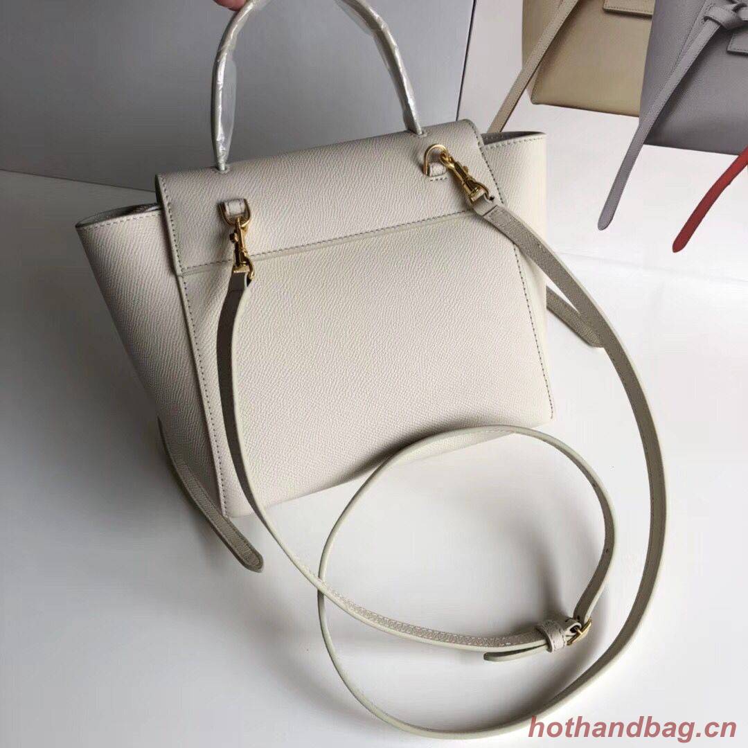 Celine NANO BELT BAG IN GRAINED CALFSKIN 99970 Offwhite