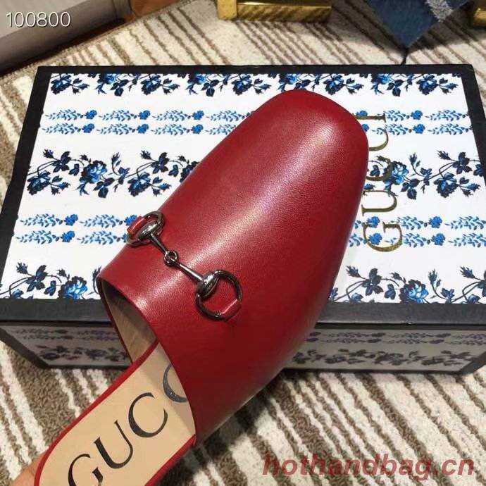 Gucci Princetown leather slipper GG1500BL-3