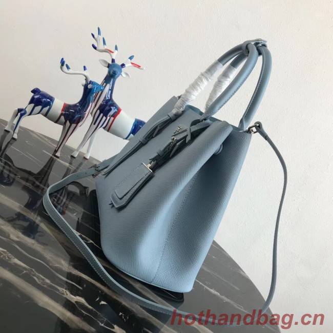 Prada Saffiano original Leather Tote Bag BN2838 sky blue