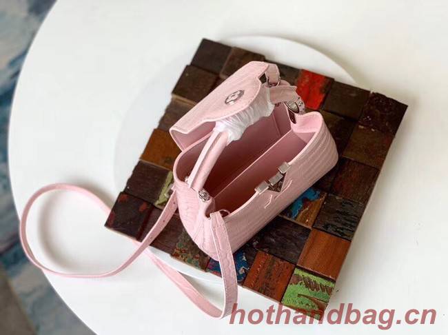 Louis vuitton original crocodile CAPUCINES Mini M93163 pink