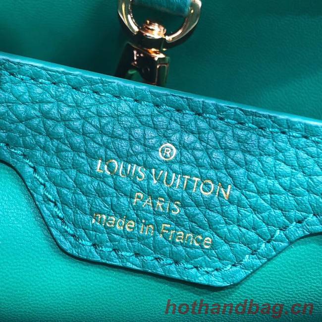 Louis vuitton original taurillon leather Capucines BB M48865 green