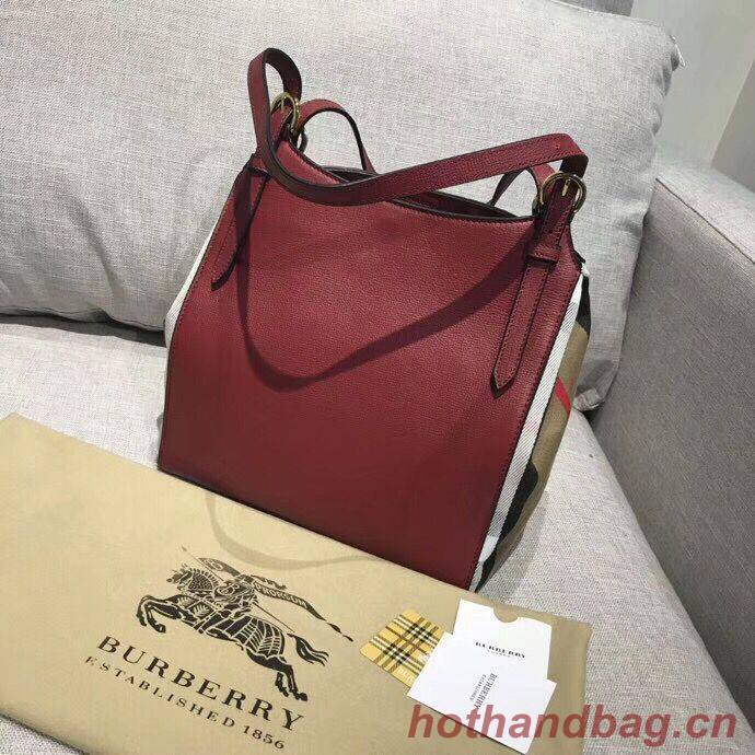 BURBERRY The Canter Original Leather Bag 30291 Burgendy