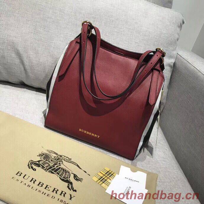 BURBERRY The Canter Original Leather Bag 30291 Burgendy