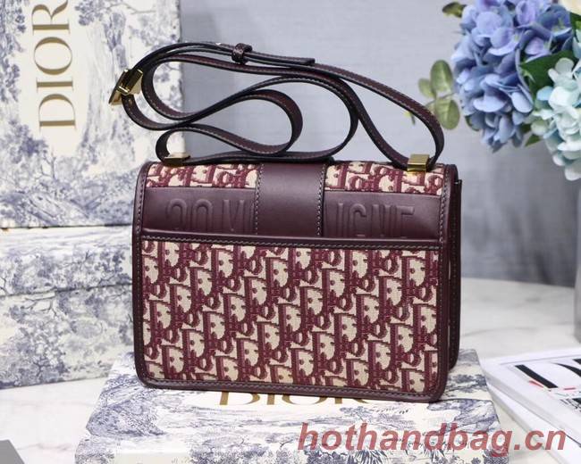 Dior 30 MONTAIGNE DIOR OBLIQUE BAG M9203 burgundy