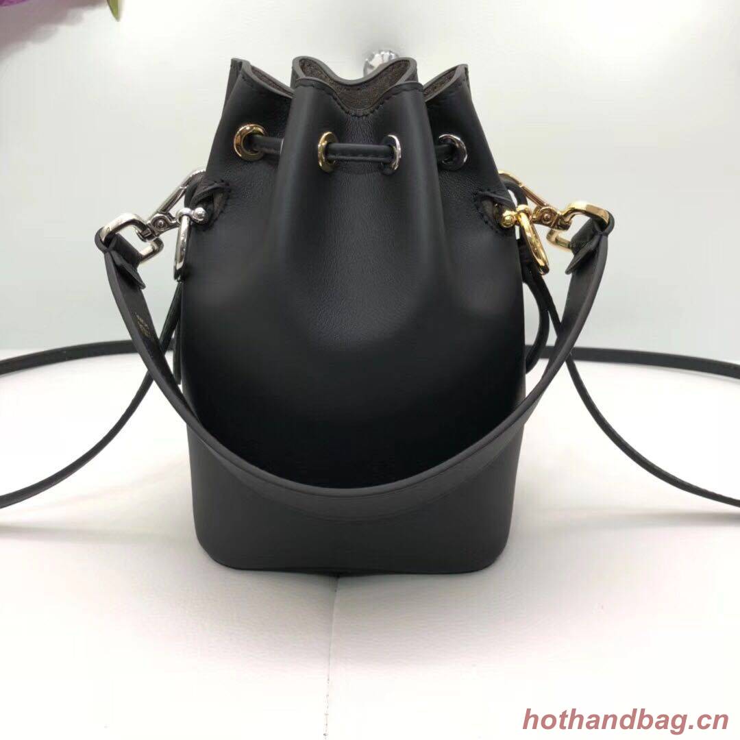 Fendi leather Mini Handbag 8BS010 black