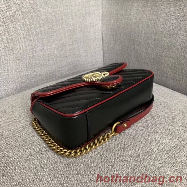 Gucci GG Marmont small shoulder bag 446744 black