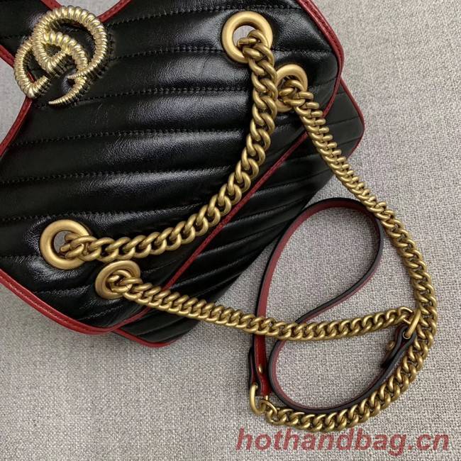 Gucci GG Marmont small shoulder bag 446744 black