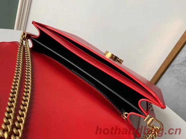 SAINT LAURENT Cassandra leather shoulder bag 532750 red