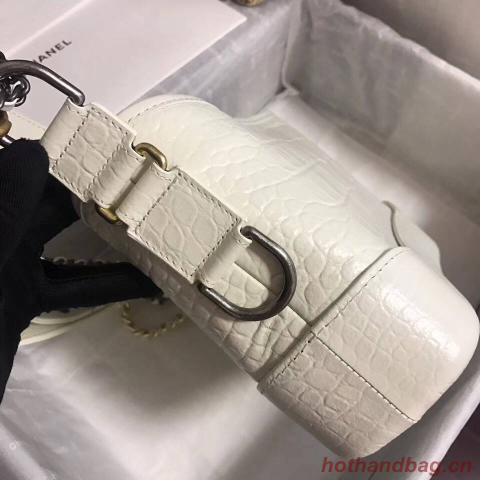 Chanel gabrielle small hobo bag A91810 white