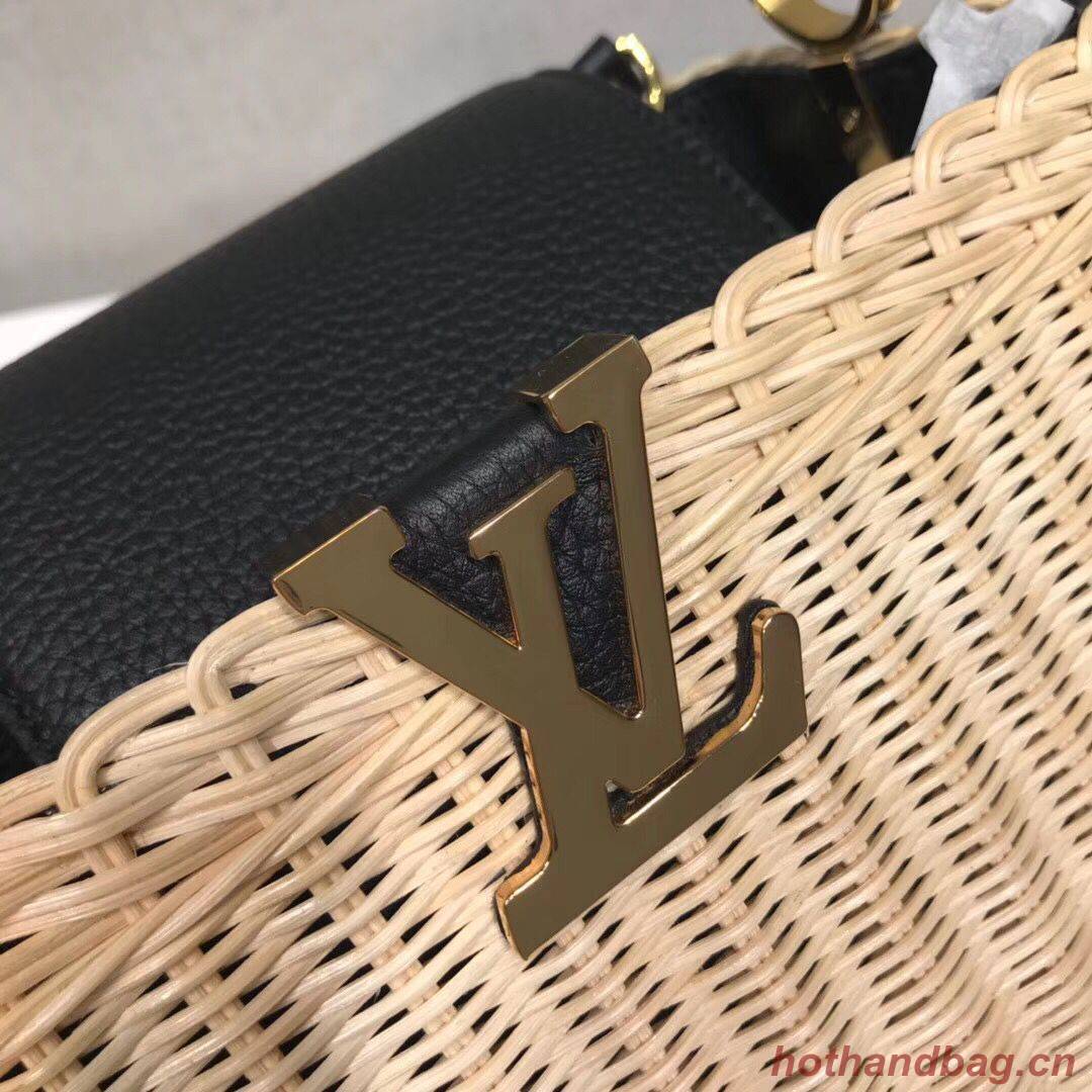 Louis Vuitton Original CAPUCINES PM M50011 Black