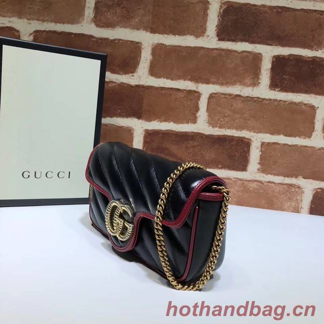 Gucci GG Marmont super mini bag 574969 Black