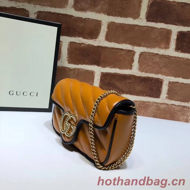 Gucci GG Marmont super mini bag 574969 Cognac