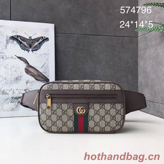 Gucci Ophidia GG belt bag 574796 brown