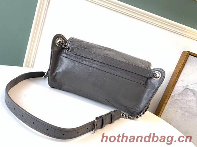SAINT LAURENT Niki leather belt bag 577124 gey