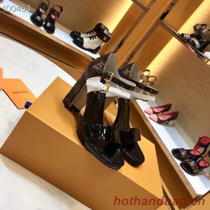 Louis Vuitton lady leather Sandals LV953SY-2 9CM height