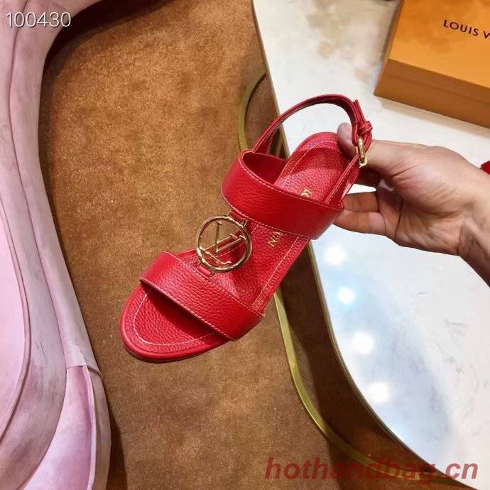 Louis Vuitton lady leather Sandals LV955SY-4 10CM height