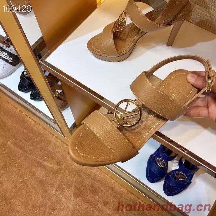 Louis Vuitton lady leather Sandals LV955SY-5 10CM height