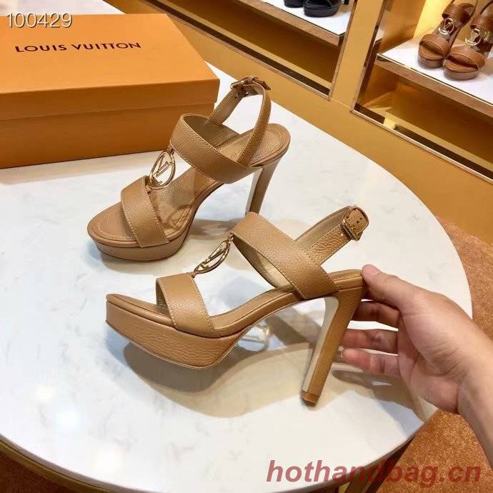 Louis Vuitton lady leather Sandals LV955SY-5 10CM height