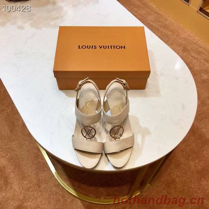 Louis Vuitton lady leather Sandals LV955SY-6 10CM height