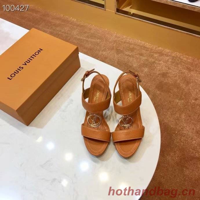 Louis Vuitton lady leather Sandals LV955SY-7 10CM height