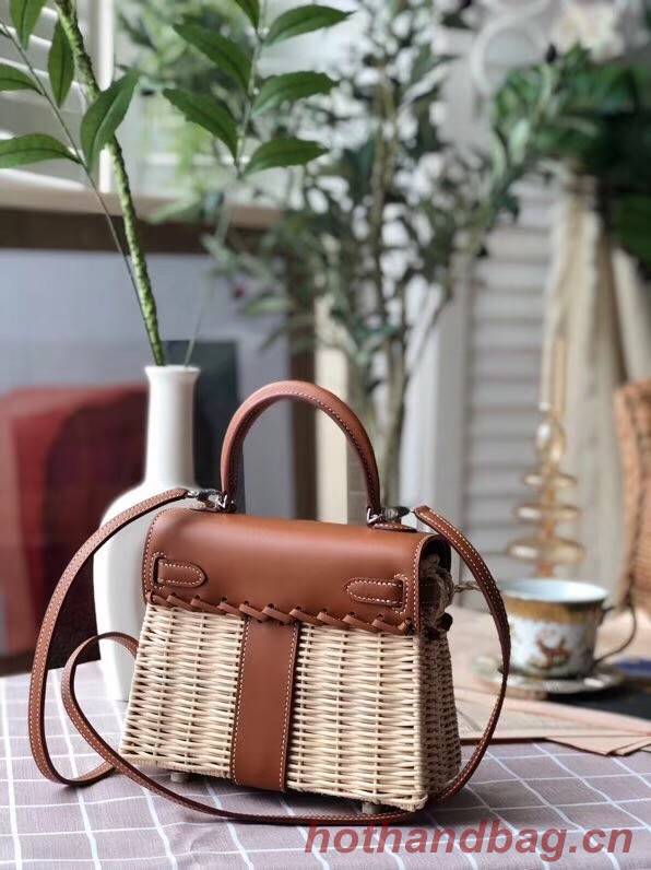 Hermes kelly picnic bag 9810 brown